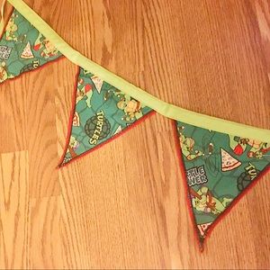 Ninja Turtle Fabric Handmade Banner